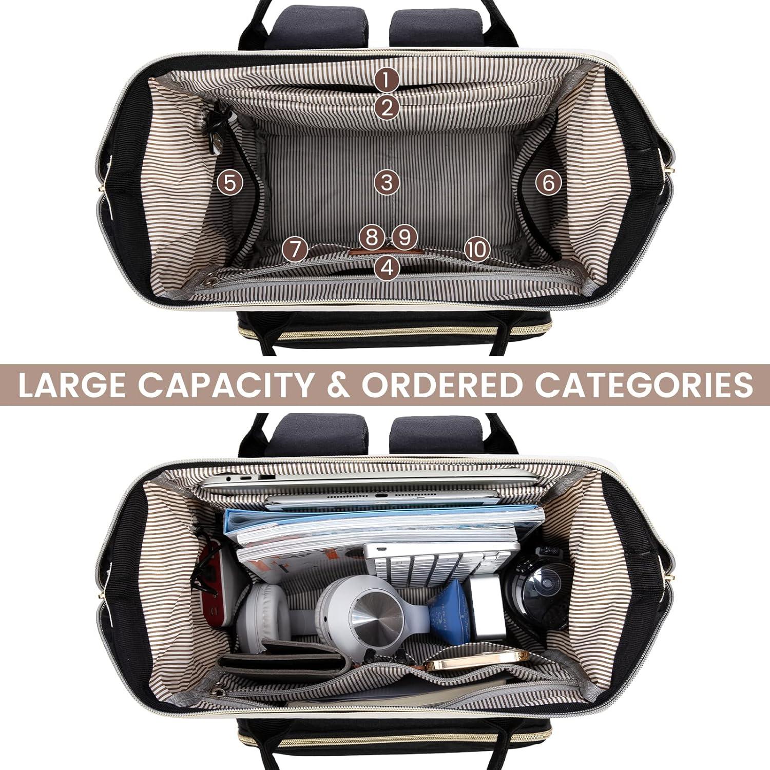 Damen Laptop Rucksack 15.6 Zoll Schulrucksack Mädchen Wasserdicht