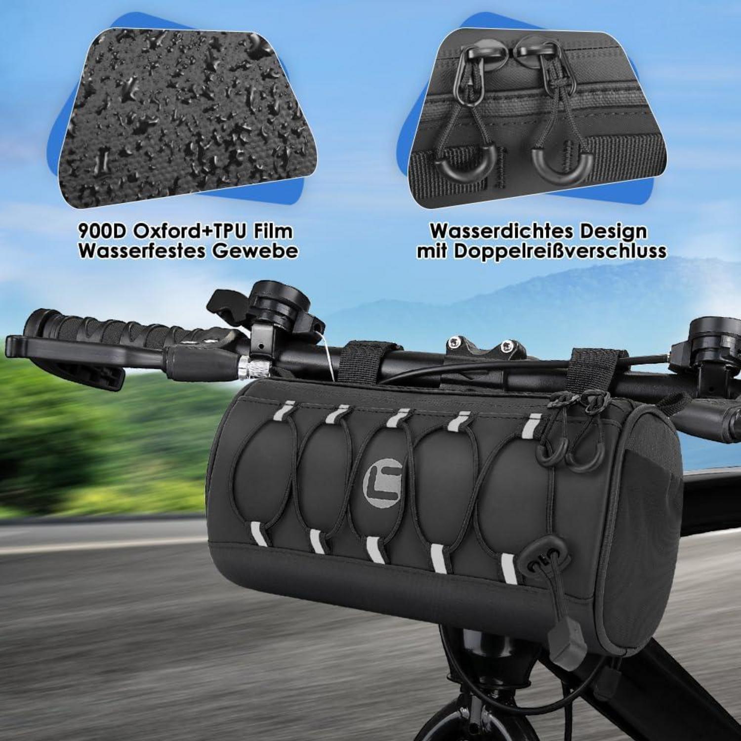 Fahrrad Lenkertasche 2.2 L Wasserdicht Reflektierend Multifunktional