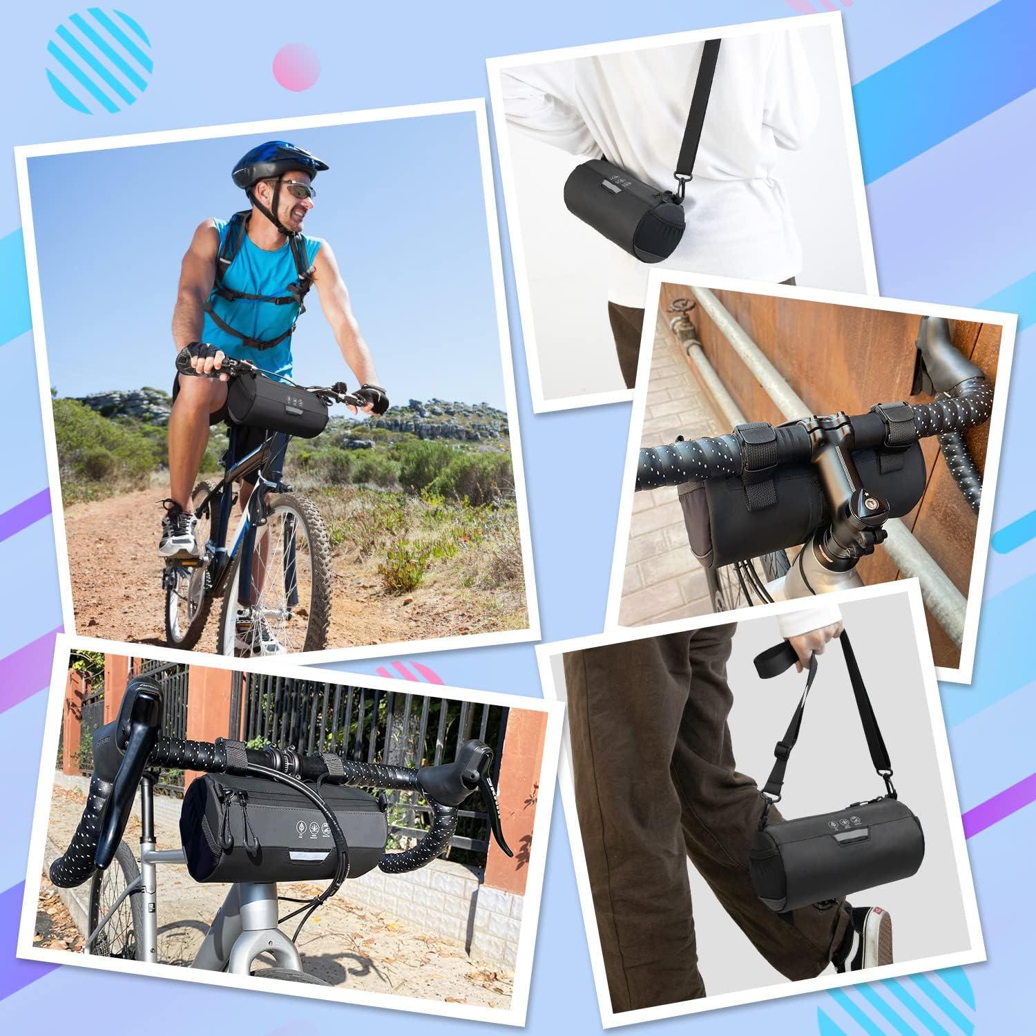 Wasserdichte Fahrrad Lenkertasche 2L Reflektierend Rennrad MTB E-Bike