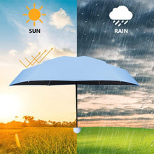 Mini Regenschirm Taschenschirm 5 Rippen Aluminium UV Schutz
