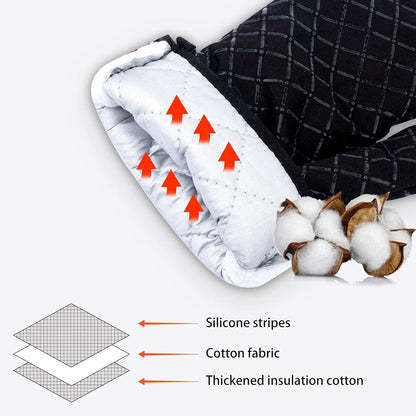 Ofenhandschuhe Set Hitzebeständiges Silikon für Küche BBQ