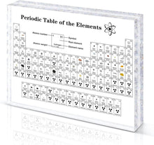 Giftota Acryl Periodensystem mit echten Elementen 83 Elemente Display