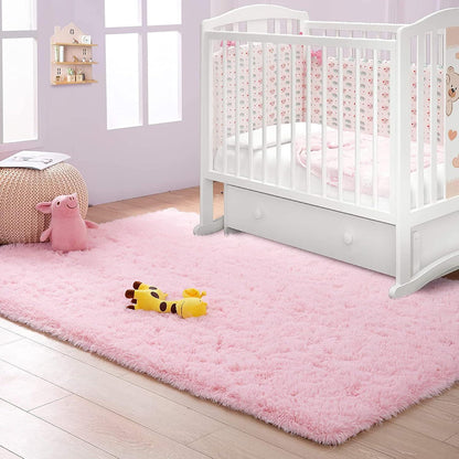Weicher Hochflor Shaggy Teppich Rosa 200x300 cm