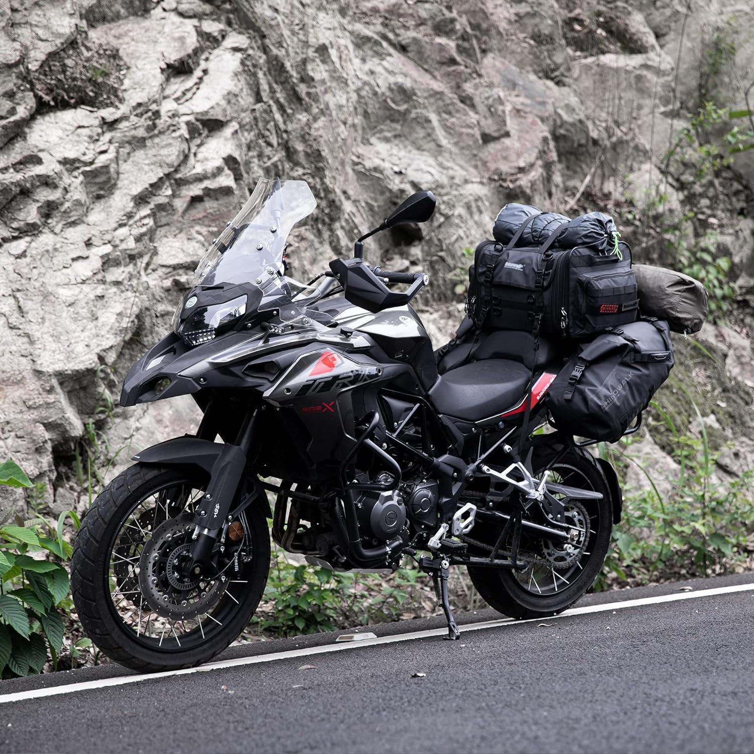 Motorrad Hecktasche Gepäckrolle 40-60L Erweiterbar Wasserdicht