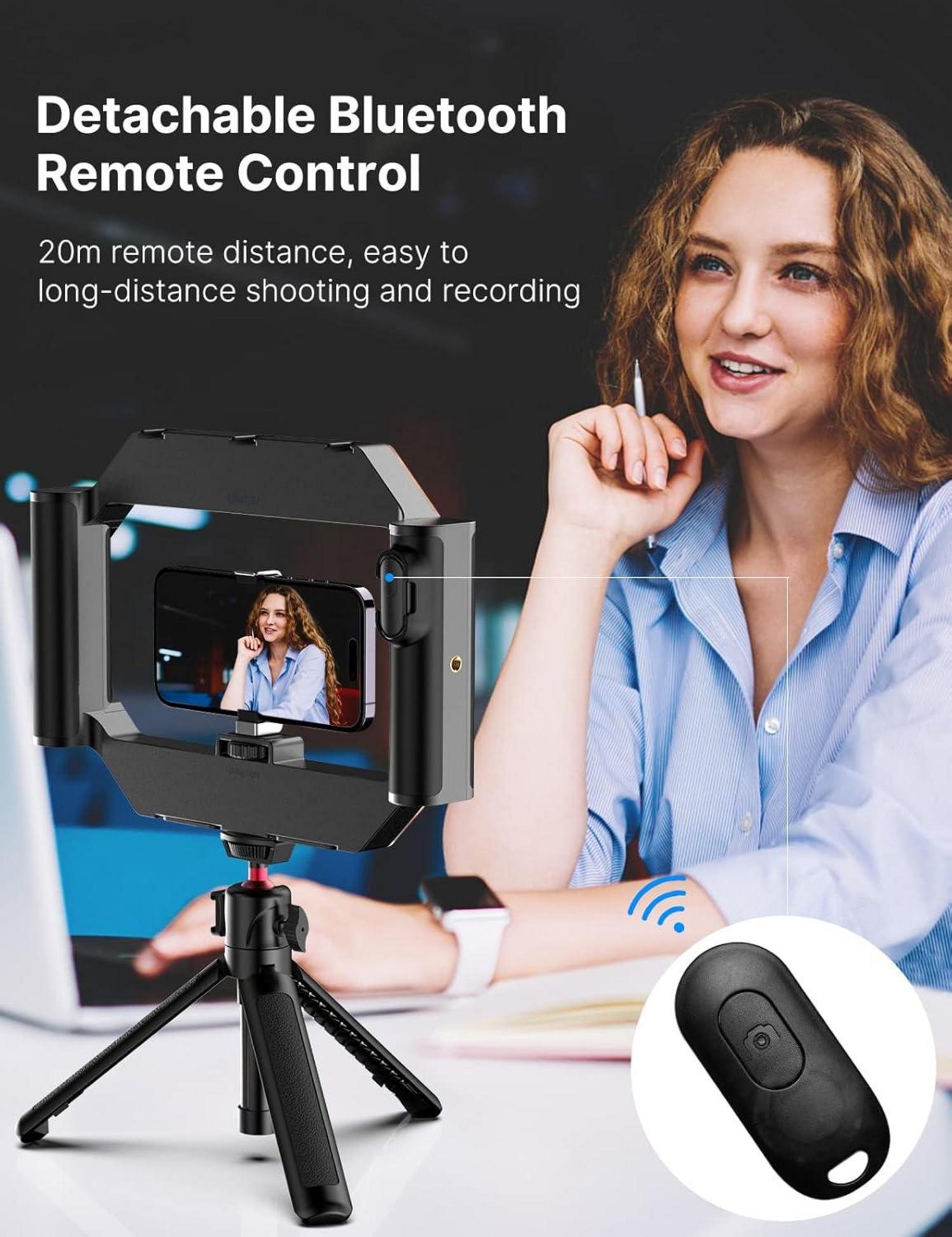 Smartphone Video Rig mit Licht und