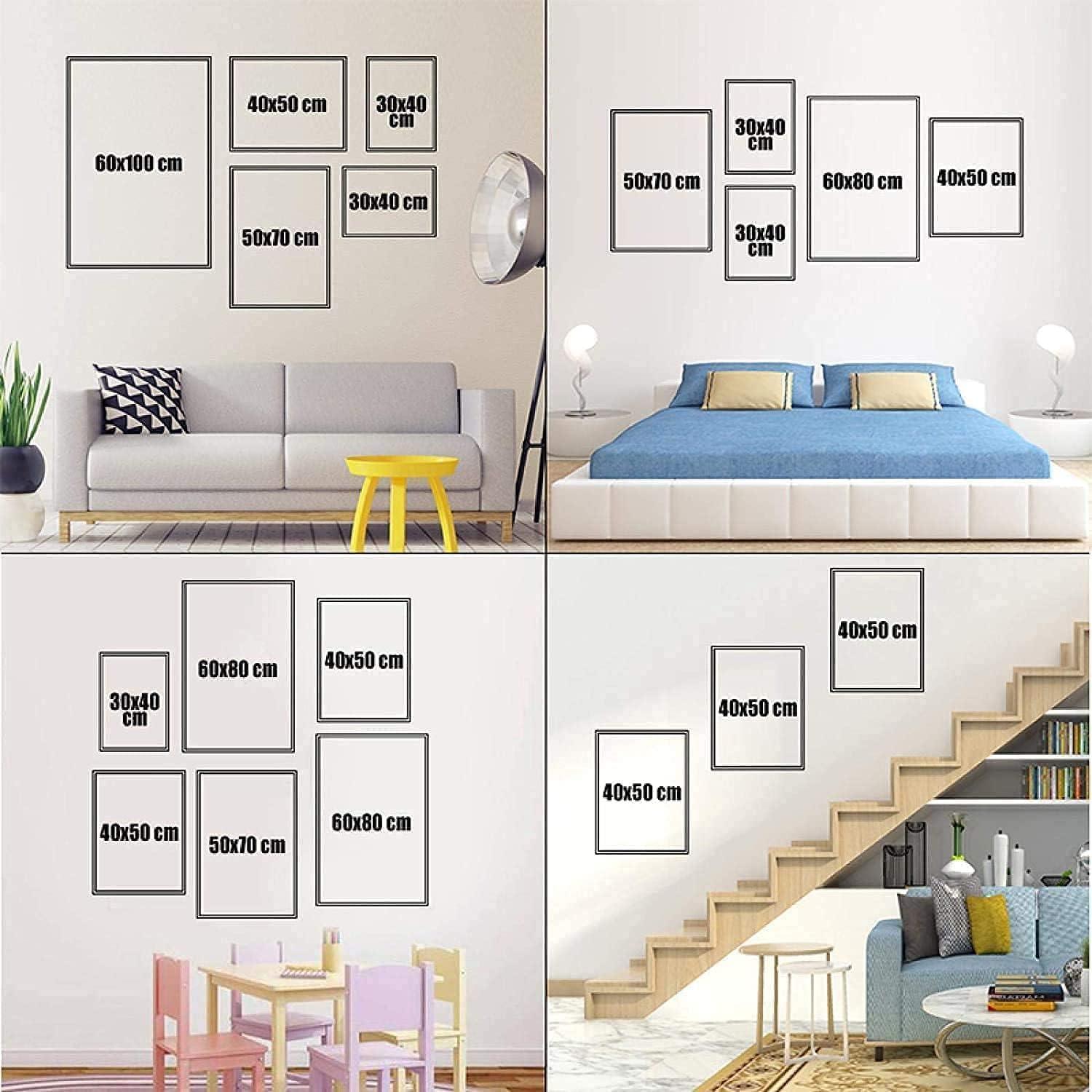 Islamische Kalligraphie Poster Leinwand Malerei Bilder Deko 3PCS-60x90cm