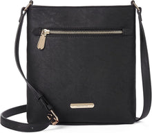 Umhängetasche Damen Mittelgroß Crossbody Schultertasche Schwarz