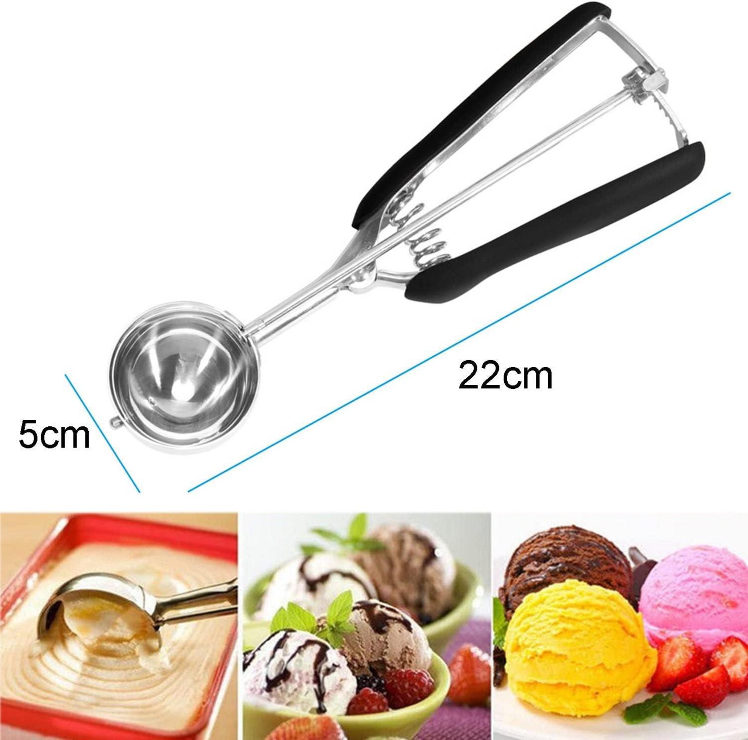Edelstahl Eisportionierer mit Auslöser 22 * 5cm