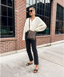 BOSTANTEN Umhängetasche Damen Mittelgroß PU Leder Crossbody