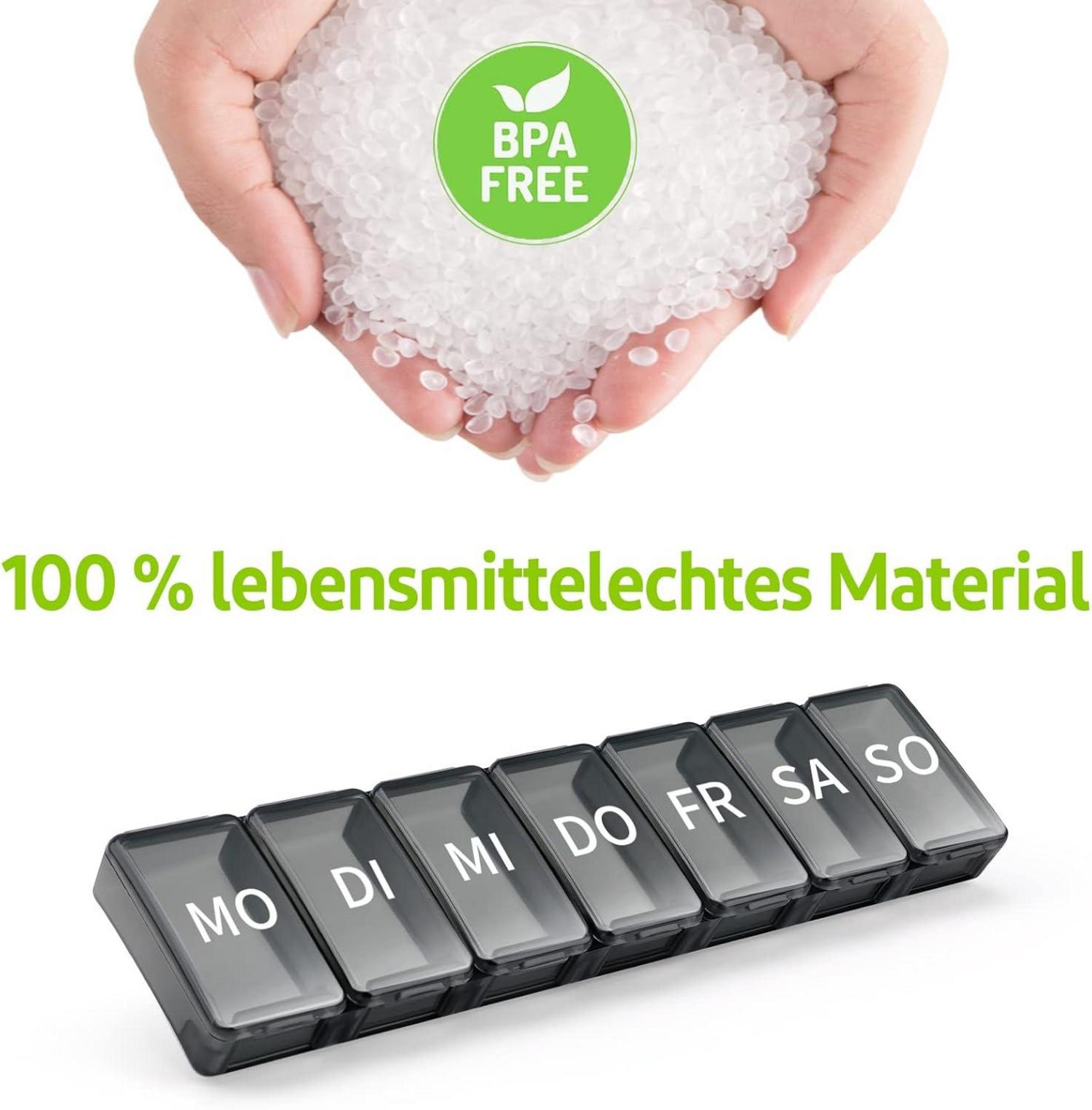 Tablettenbox 7 Tage Pillendose Medikamenten Organizer