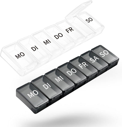 Tablettenbox 7 Tage Pillendose Organizer Medikamente aufbewahren