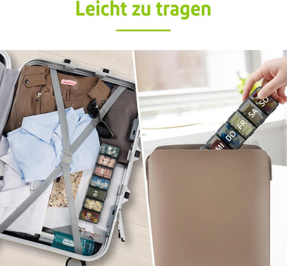 Tablettenbox 7 Tage Pillendose Tabletten Organizer für Medikamente