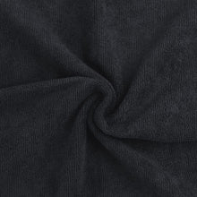 Schwarze Salon-Handtücher, 12 Stück, Mikrofaser, 40,6 x 68,9
