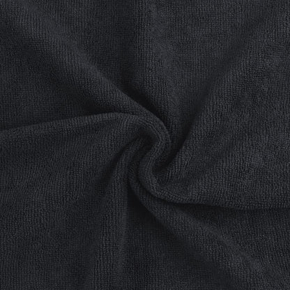 Schwarze Salon-Handtücher, 12 Stück, Mikrofaser, 40,6 x 68,9
