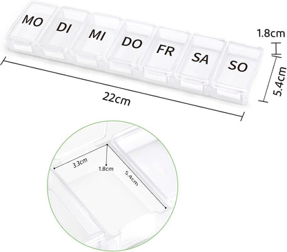 Tablettenbox 7 Tage Pillendose Tablettendose Medikamenten Organizer