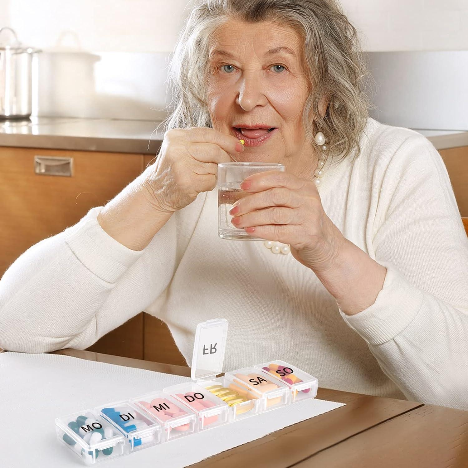 Tablettenbox 7 Tage Pillendose Tablettendose Medikamenten Organizer