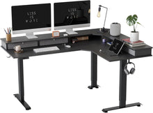 Höhenverstellbarer Schreibtisch Elektrisch 3 Motoren L-Form 160x120cm