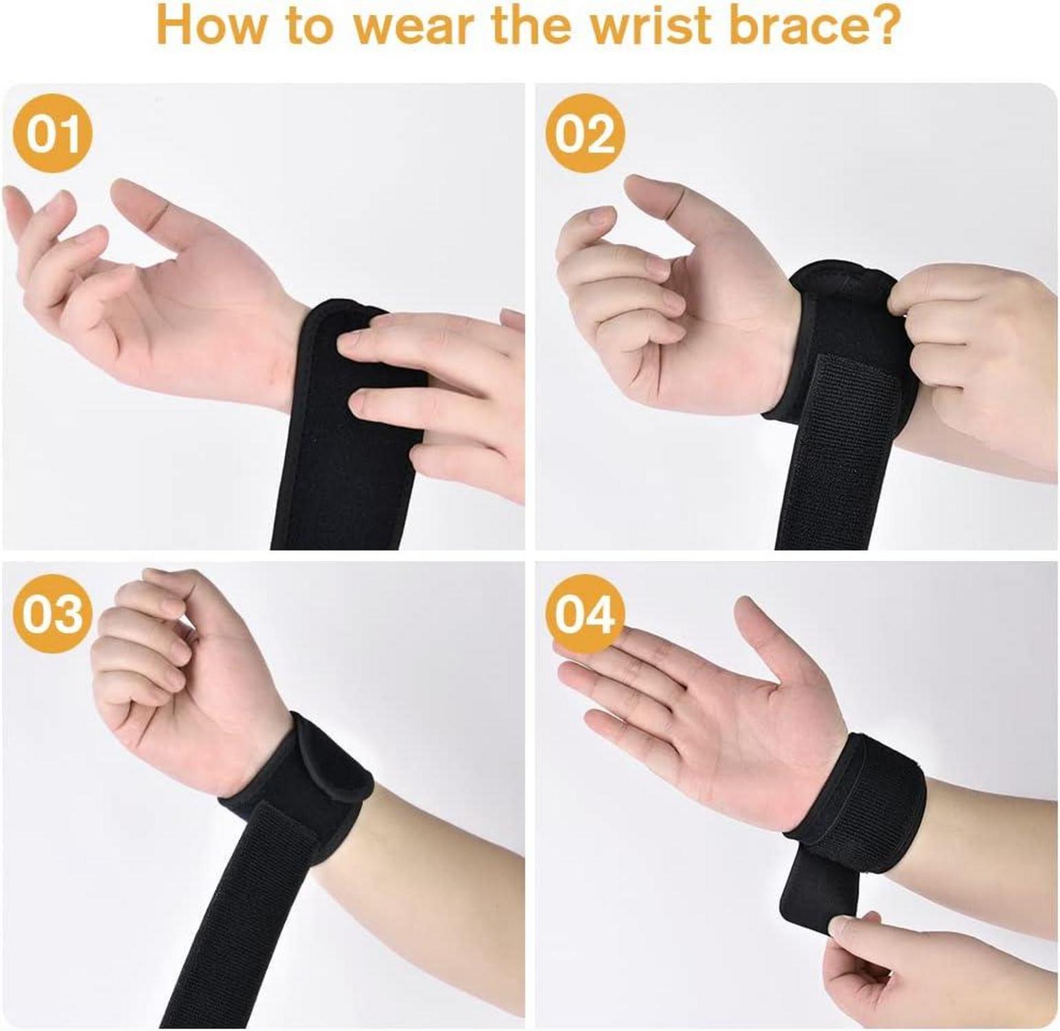 Handgelenk Bandagen 2 Stück Atmungsaktiv Wrist Wrap Handgelenkbandage
