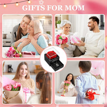 Ewige Rose Mama Halskette Geschenkbox Rot