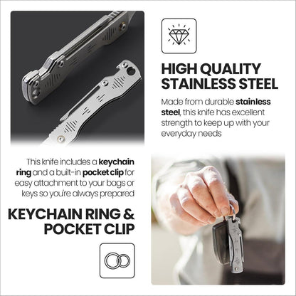 Mini Klappmesser Skalpell Messer 10 Austausch Klingen