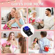 Ewige Rose Muttertagsgeschenk Mama Blau Halskette Box