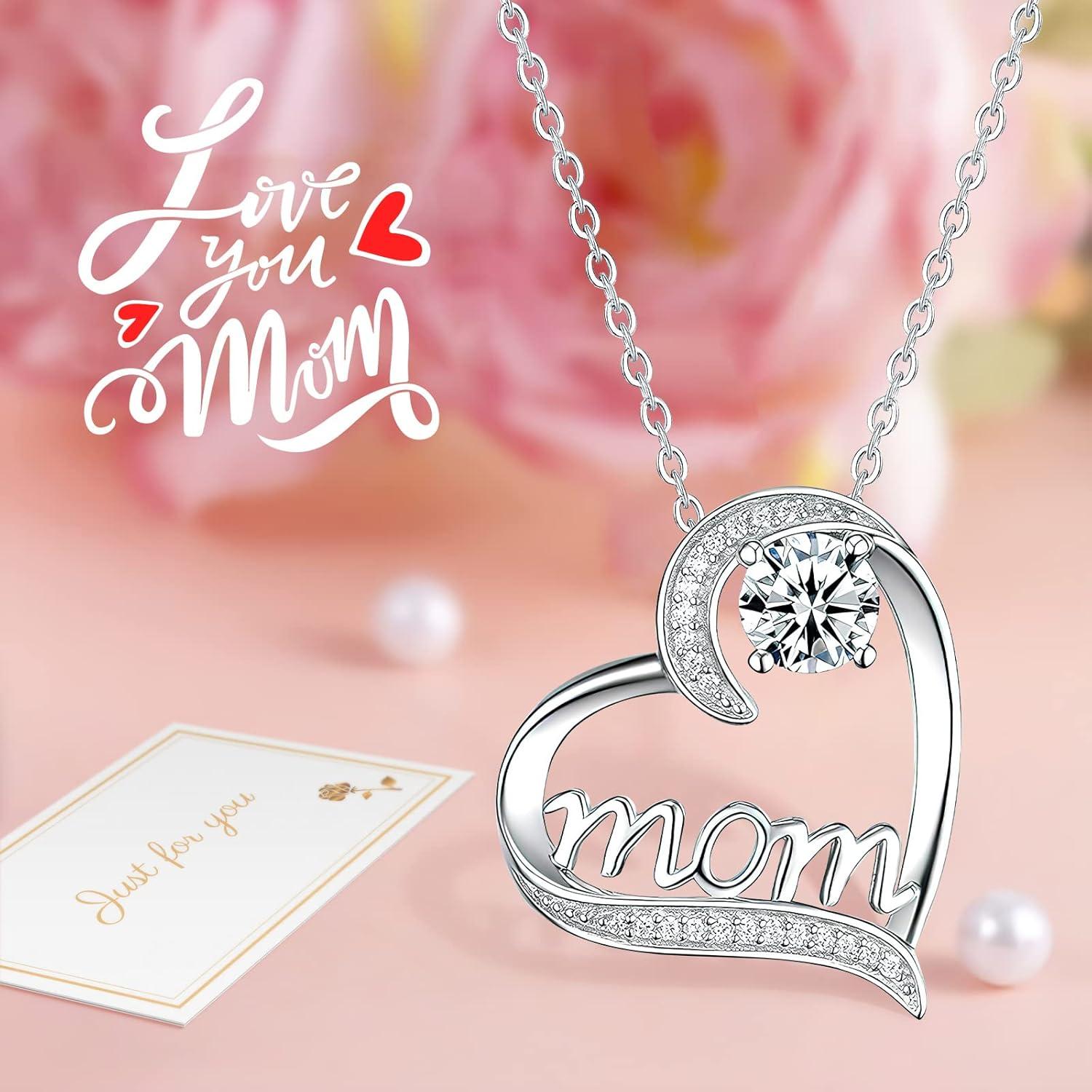 Ewige echte Rose Mama Halskette konserviertes Blumengeschenk Muttertag Mutter