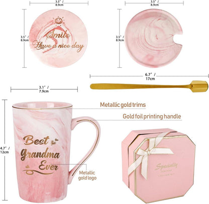 Beste Oma Tasse aller Zeiten 420ML rosa Geschenk Set