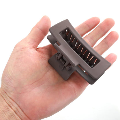 Quadratische Haarklammern 2er Set matt 8.5 cm rutschfest für Frauen & Mädchen