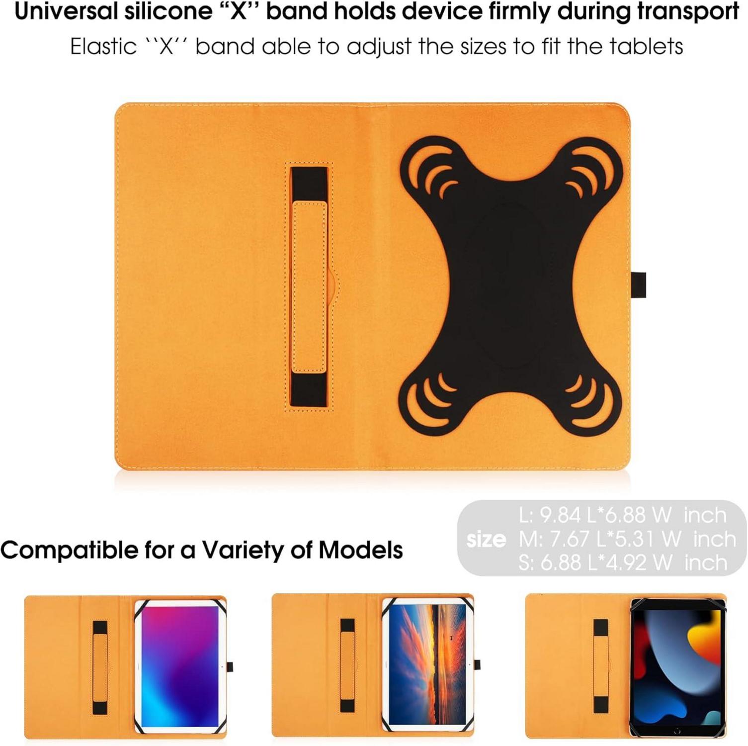Universal Tablet Hülle 9 10 Zoll Schutzhülle Silikonband Ständer