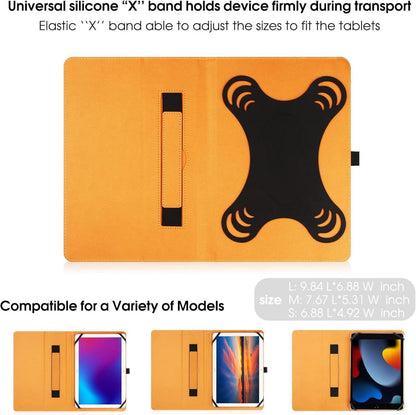 Universal Tablet Hülle 9 10 Zoll Schutzhülle Silikonband Ständer