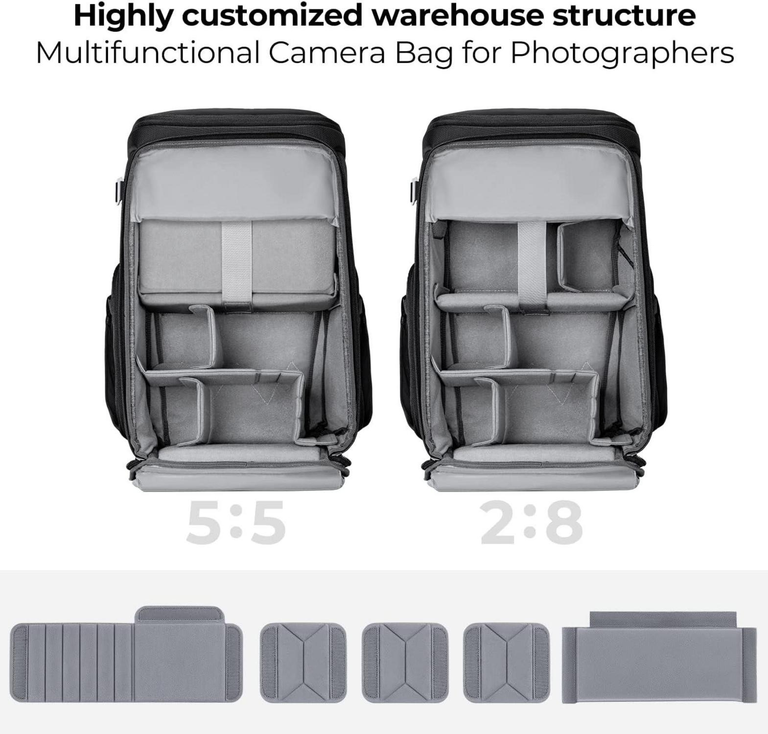 Fotorucksack mit 16-Zoll-Laptopfach für Canon Nikon Sony