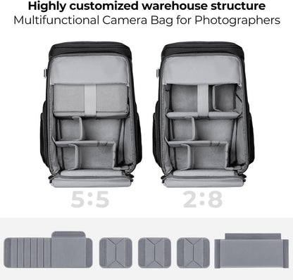 Fotorucksack mit 16-Zoll-Laptopfach für Canon Nikon Sony