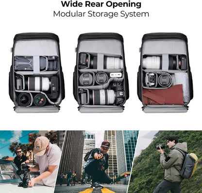 Fotorucksack mit 16-Zoll-Laptopfach für Canon Nikon Sony DJI Mavic