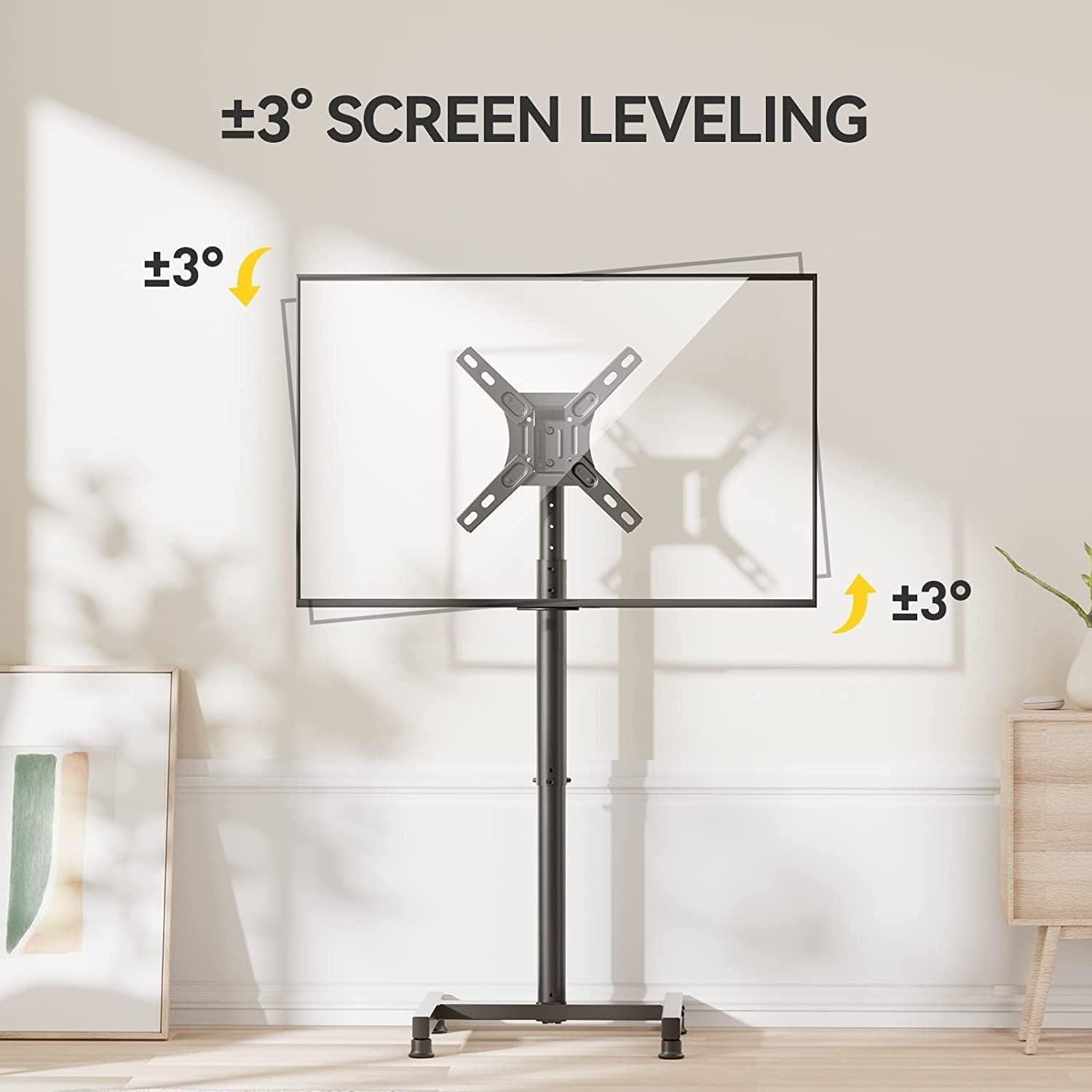 Höhenverstellbarer TV-Ständer für 13-50 Zoll TVs bis 44 lbs, VESA 200x200