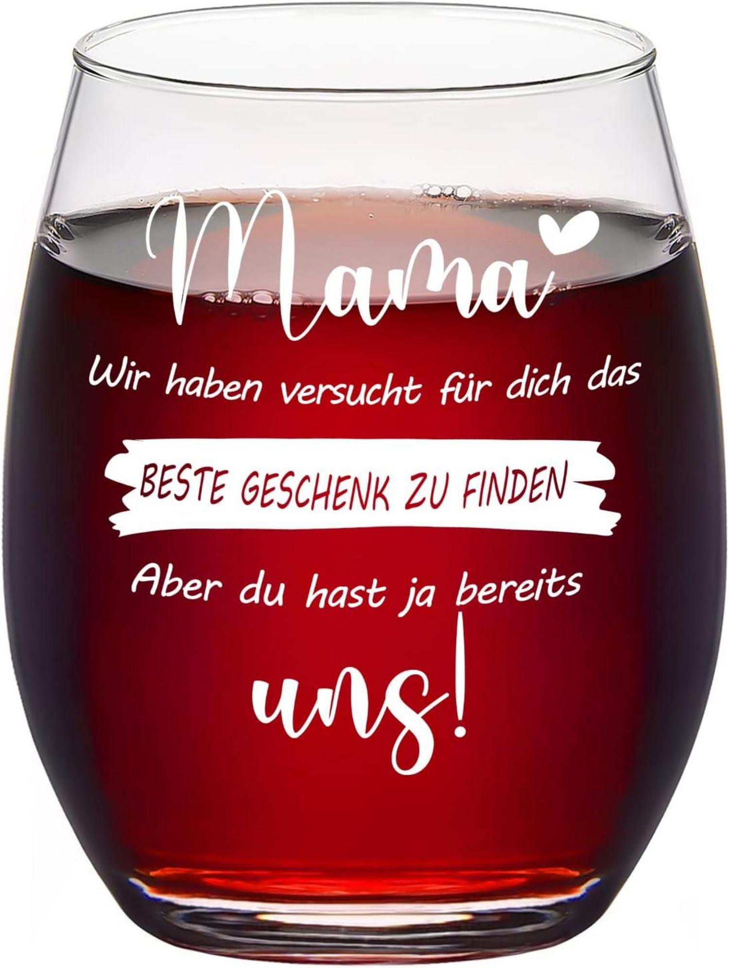 Muttertagsgeschenk Weinglas mit Gravur für Mama 450ml