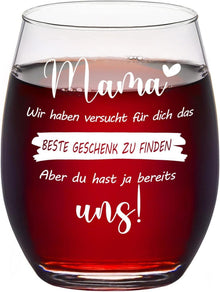 Muttertagsgeschenk Weinglas mit Gravur für Mama 450ml