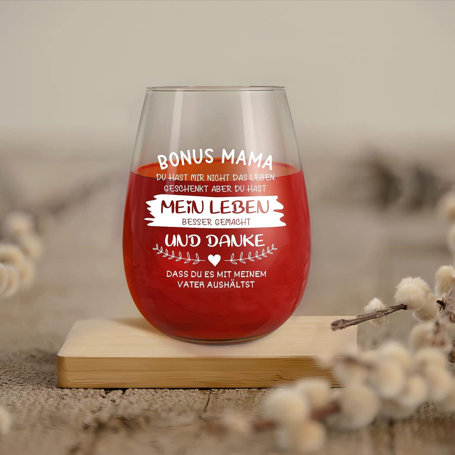 15-Unzen-Geburtstagsweinglas für Mama - Weinglas Geschenk zum Muttertag, Geburtstag, Weihnachten