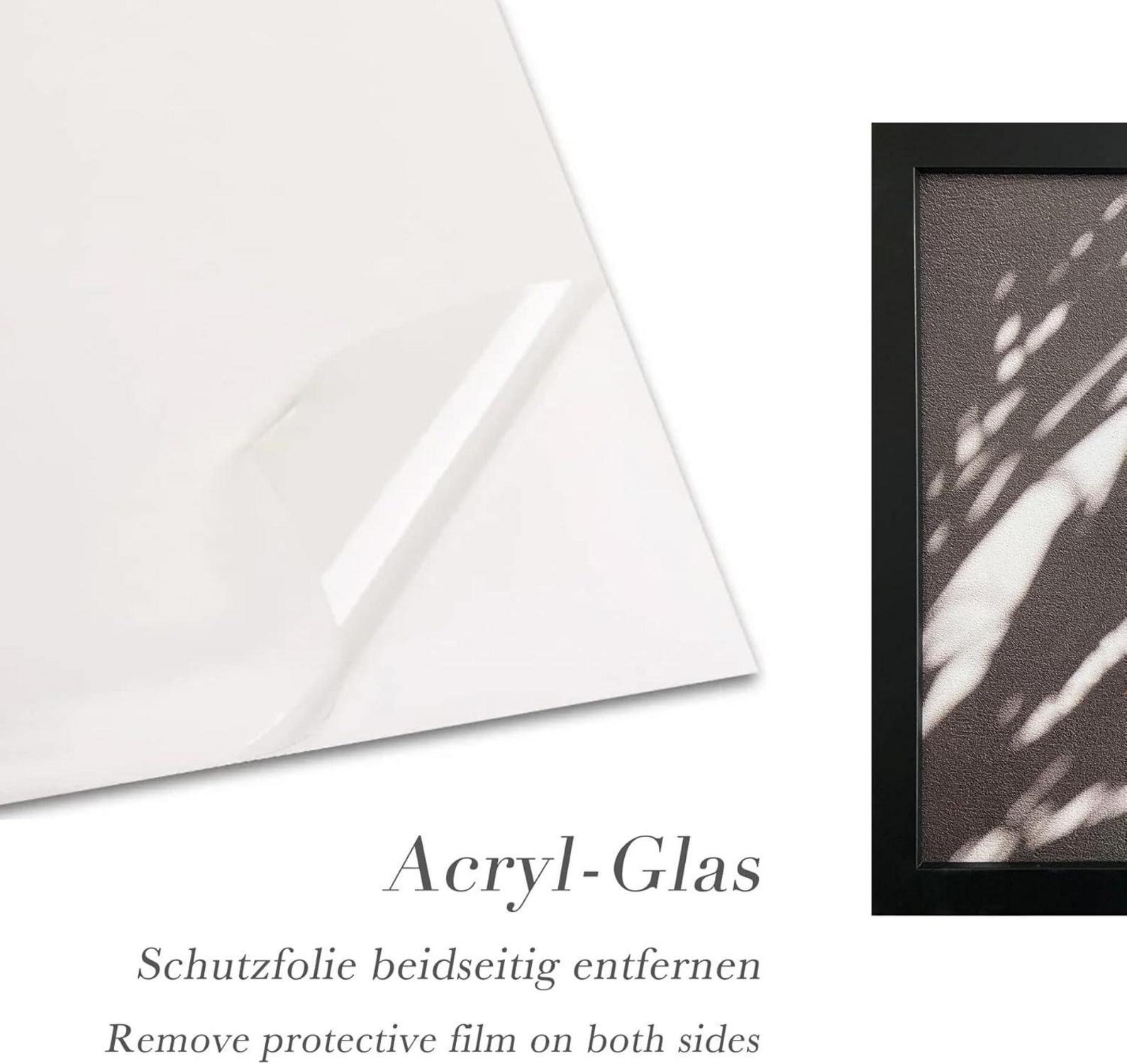 Bilderrahmen Schwarz Holz Fotorahmen 30x40cm 3er Set Acrylglas