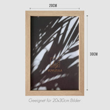 Bilderrahmen 20x30cm Holz Natur Fotorahmen 8x12 Zoll MDF 3er