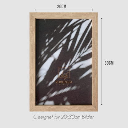 Bilderrahmen 20x30cm Holz Natur Fotorahmen 8x12 Zoll MDF 3er