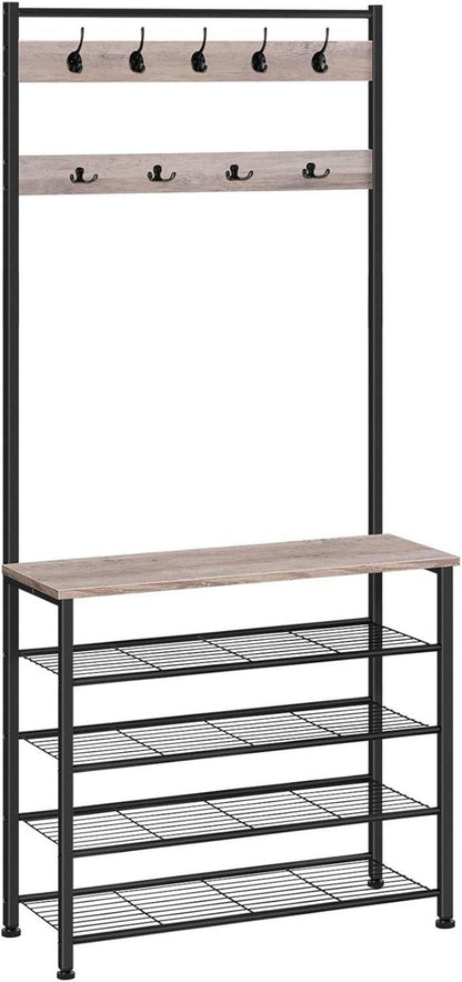 Garderobenständer mit Schuhregal und Kleiderständer, Industrie Design