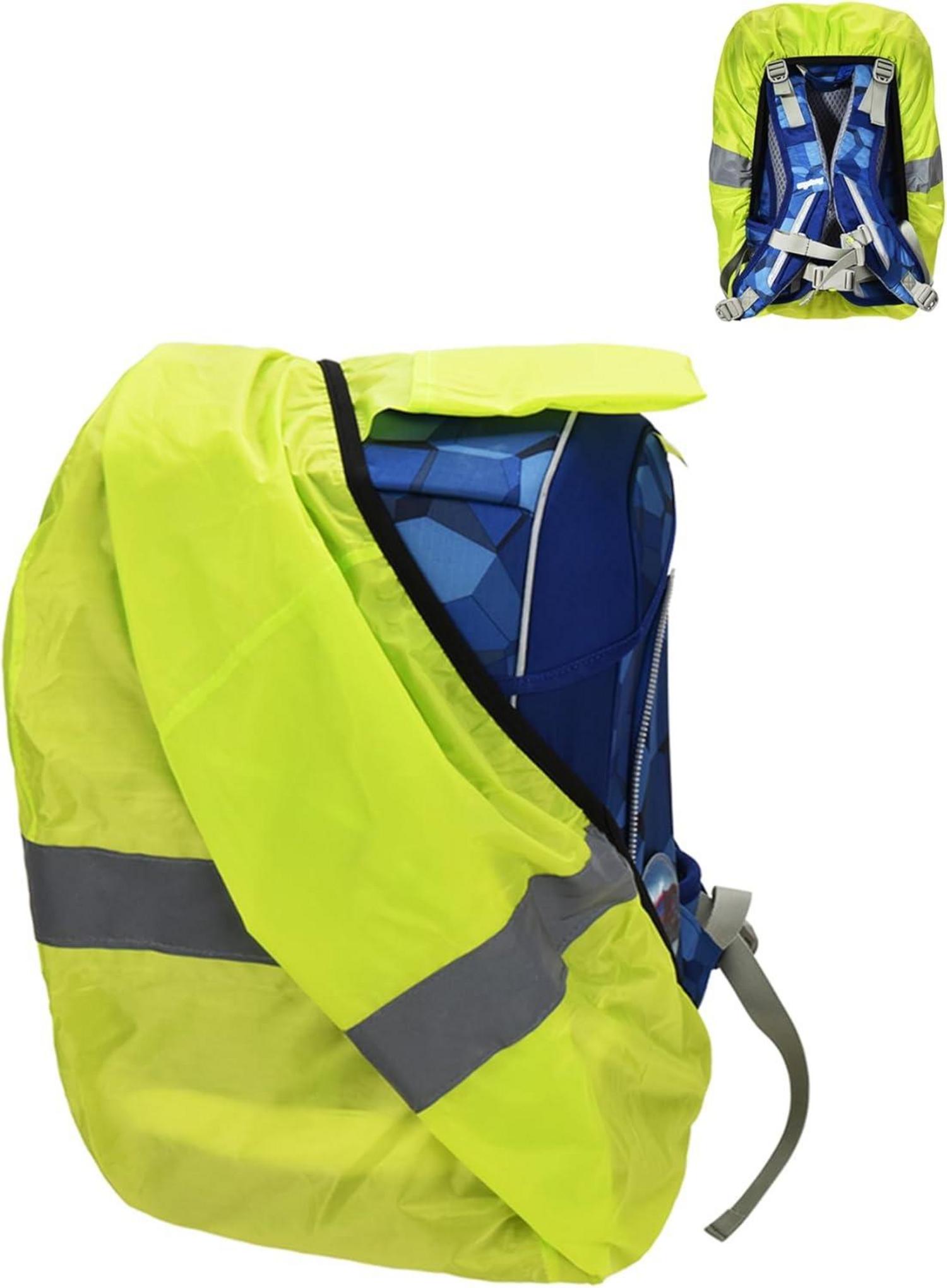 Regenschutz Schulranzen wasserdicht Reflektorstreifen 18-25L