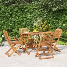 vidaXL 5-TLG. Gartenmöbel Set Akazie Massivholz klappbar