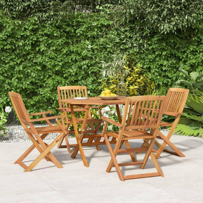 vidaXL 5-TLG. Gartenmöbel Set Akazie Massivholz klappbar