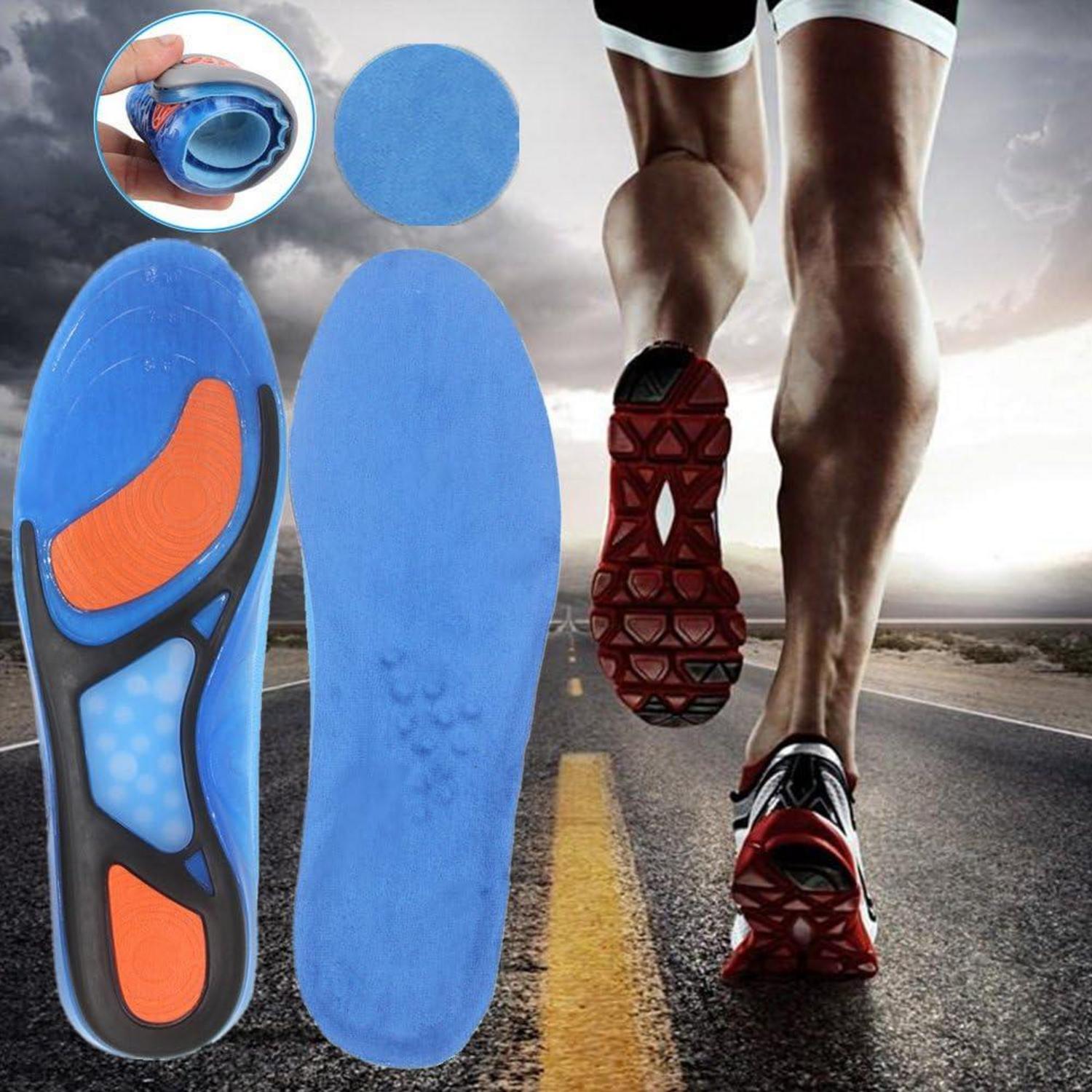 Sport Einlegesohlen Orthesen Silikon Gel hypoallergen antibakteriell 43-45 EU