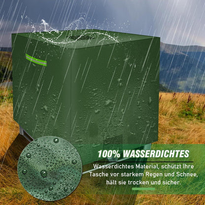 IBC Tank Abdeckung 1000L Grün mit Klettverschluss & Reflexstreifen