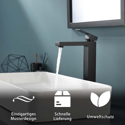 Schwarze Hochwertige Waschtischarmatur Badarmatur mit Modernem Design