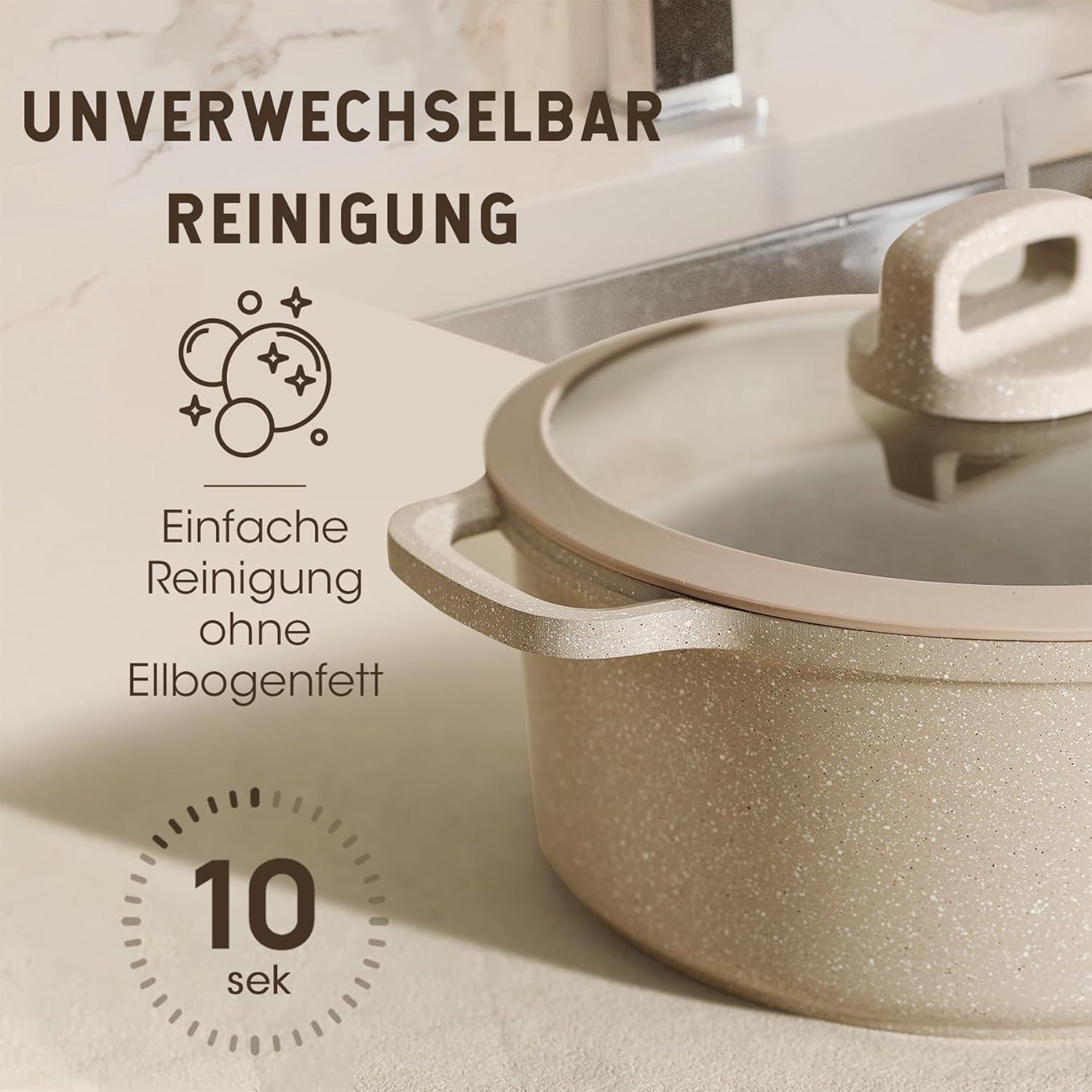 Carote Pfannenset Induktion 11-teilig Antihaft-Beschichtung