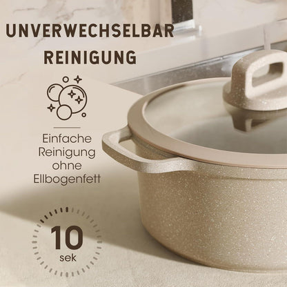 Carote Pfannenset Induktion 11-teilig Antihaft-Beschichtung