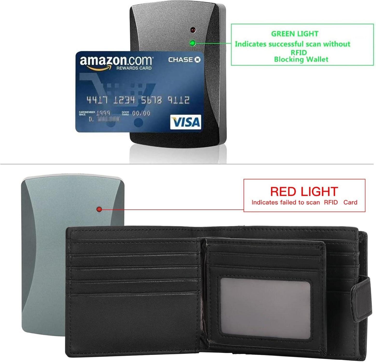 RFID Schutz Geldbörse Herren Echt Leder Brieftasche Münzfach Wallet